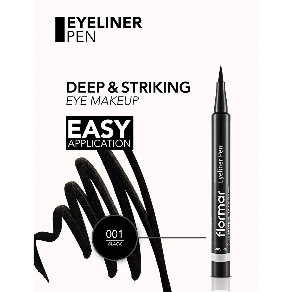 Flormar Eyeliner Pen Black thumbnail 2