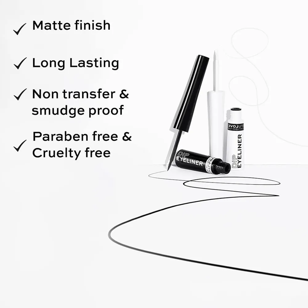 Makeup Revolution Relove Dip Eyeliner - White (5 ml) thumbnail 2