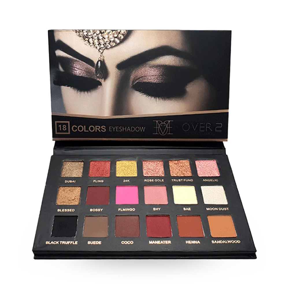 Make Over 22 18 Colors Eyeshadow Palette - M2201 thumbnail 1