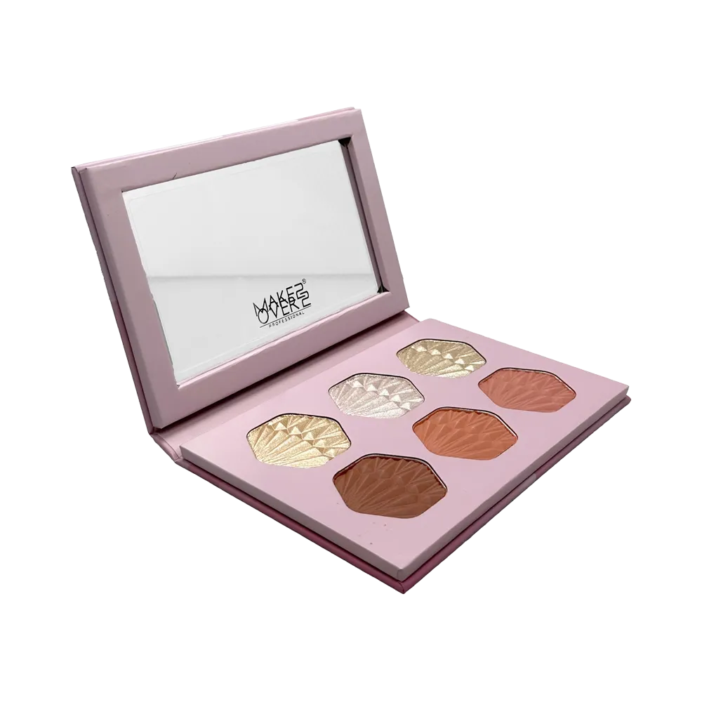 Make Over 22 Natural Face Palette Highlighter & Blush - M4002 thumbnail 2