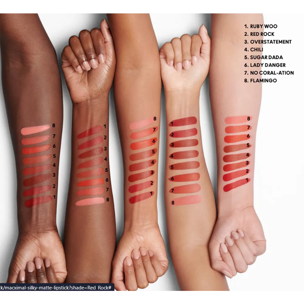 M.A.C Macximal Silky Matte Lipstick - Red Rock thumbnail 2
