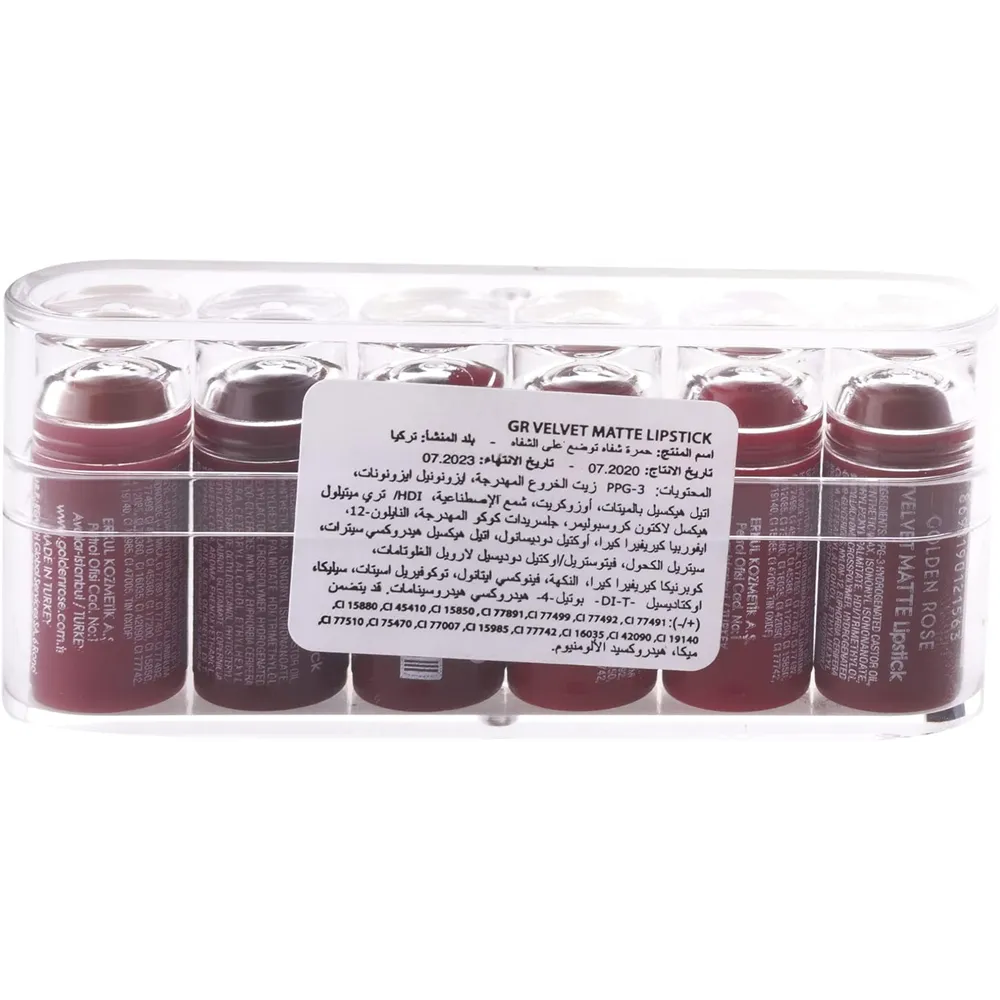 Golden Rose Lipstick Mix 2 - 6pcs thumbnail 3
