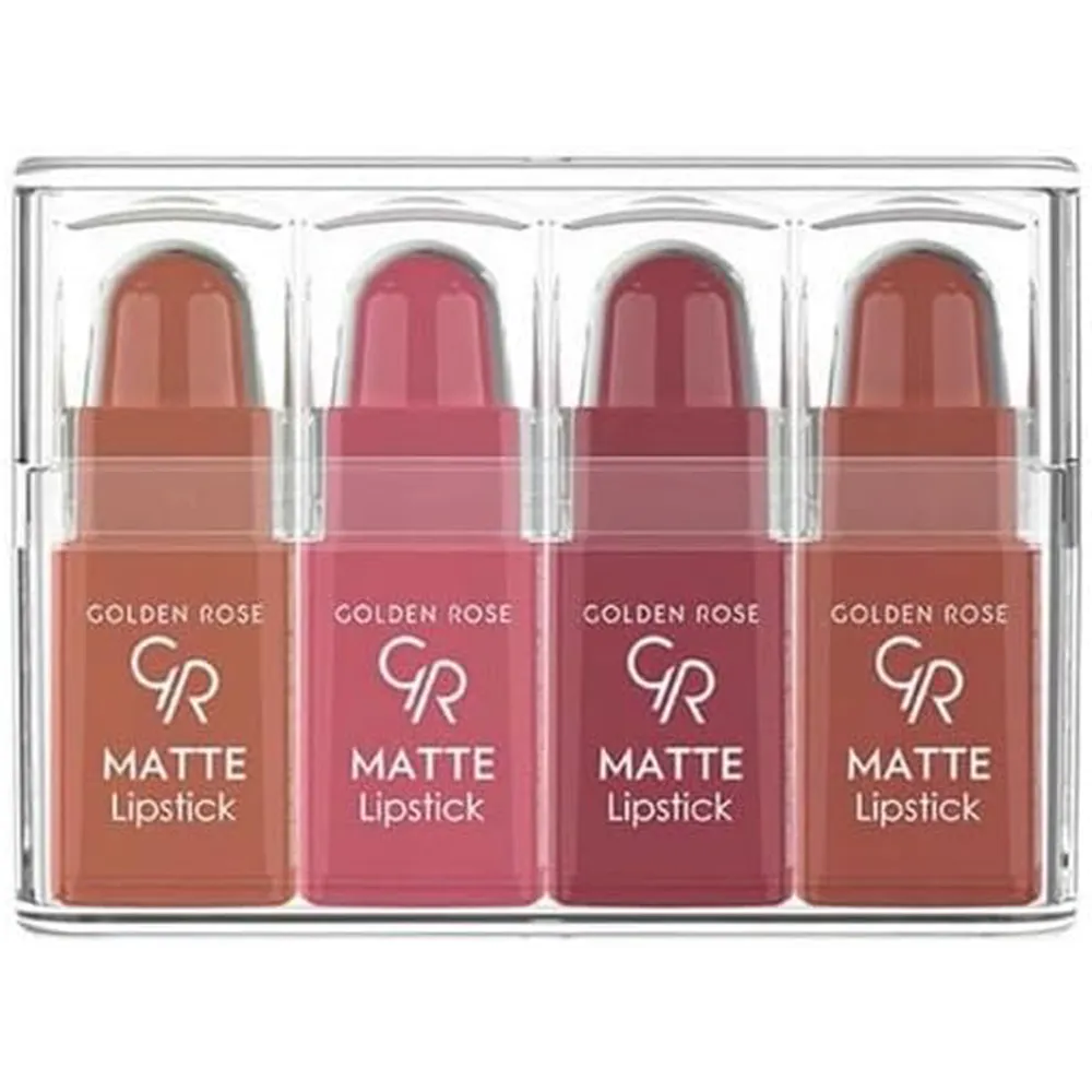 Golden Rose Matte Lipstick (Mini) Mix 1 - 6pcs thumbnail 1