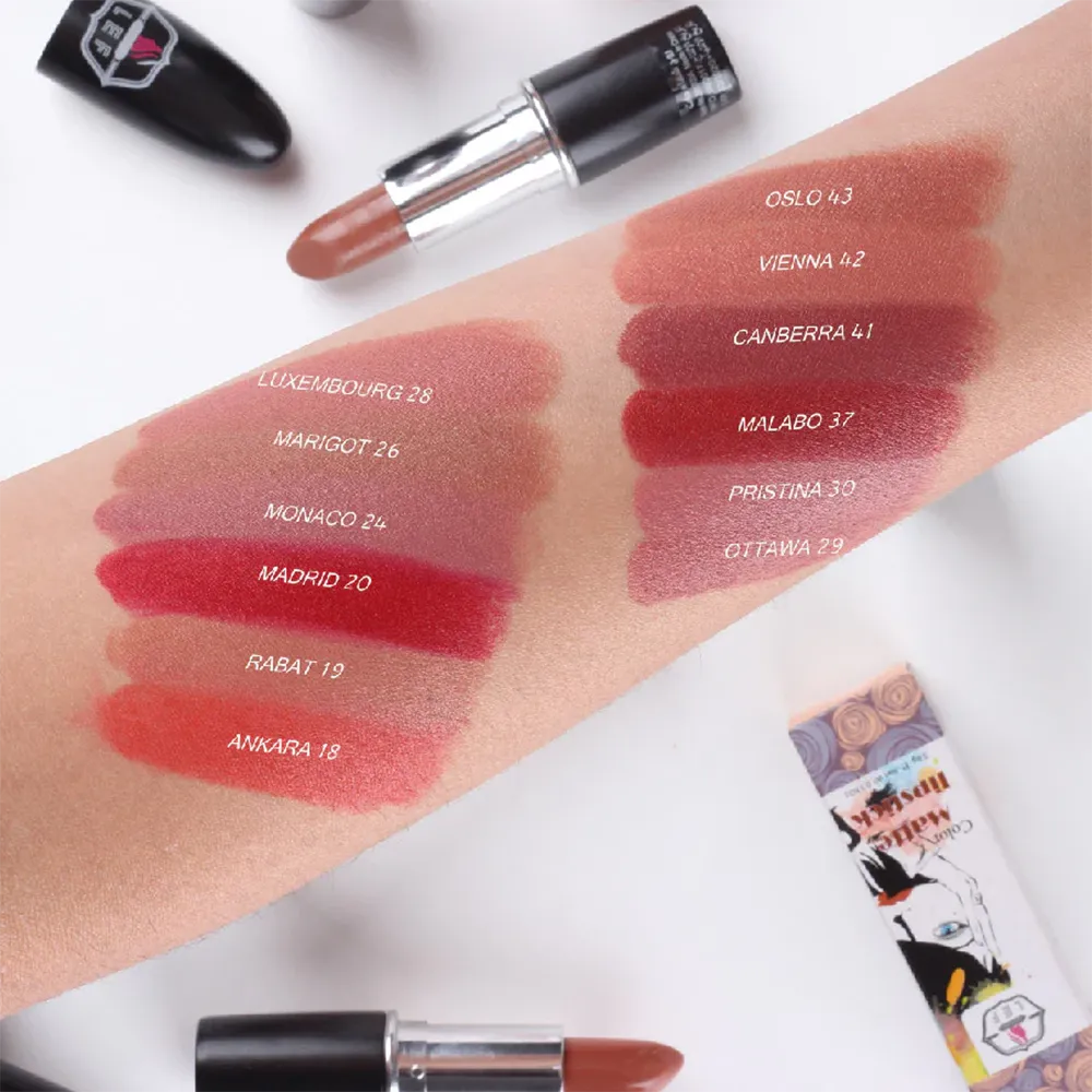 LEF Cosmetics Color Matte Lipstick - 30 Pristina thumbnail 4