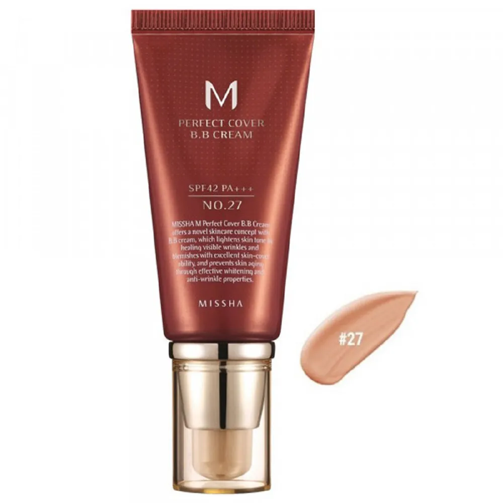 Missha M Perfect Cover BB Cream SPF 42 PA+++ - 27 Honey Beige thumbnail 2