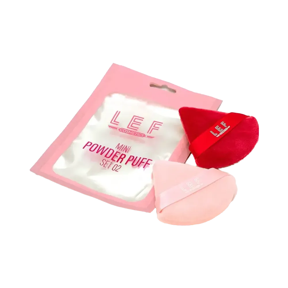 LEF Cosmetics 02 Mini Powder Puff Set - 2 pcs thumbnail 1