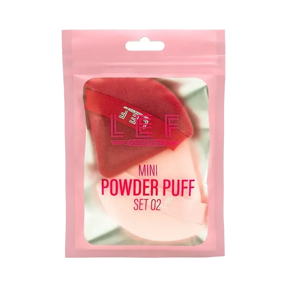 LEF Cosmetics 02 Mini Powder Puff Set - 2 pcs thumbnail 2