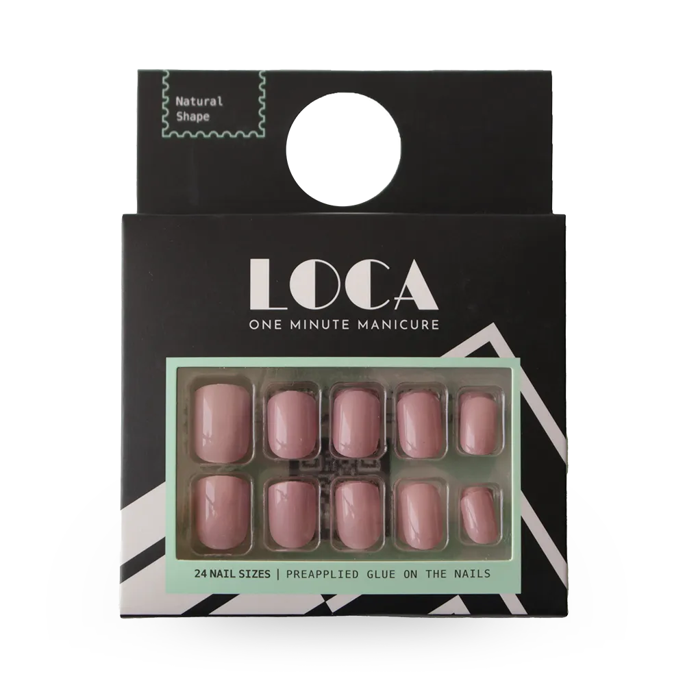 LOCA Press On Nails Natural Shape - 14 Pink Nude (24 pcs) thumbnail 1