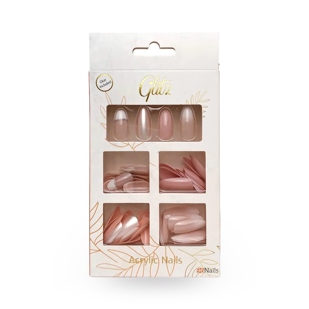 Glitz Acrylic Nails with Liquid Glue - Ombre thumbnail 1