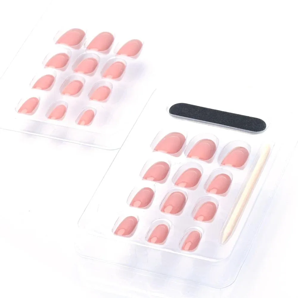 KATIA Press On Gel Nail Oval Shape - 25 Shiny Nude (24 pcs) thumbnail 2
