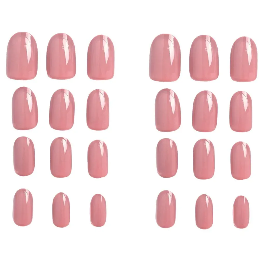 KATIA Press On Gel Nail Oval Shape - 25 Shiny Nude (24 pcs) thumbnail 3
