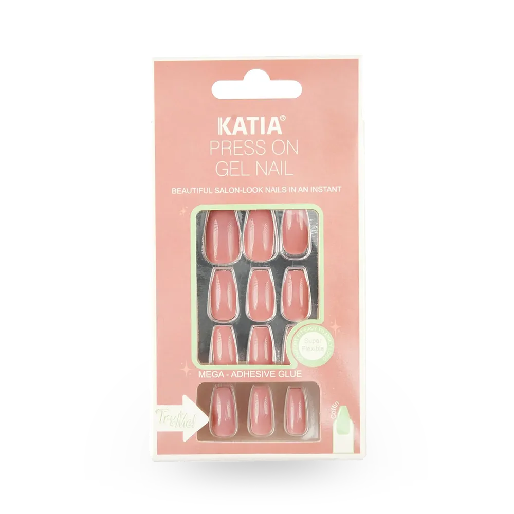 KATIA Press On Gel Nail Coffin Shape - 09 Mulberry thumbnail 1