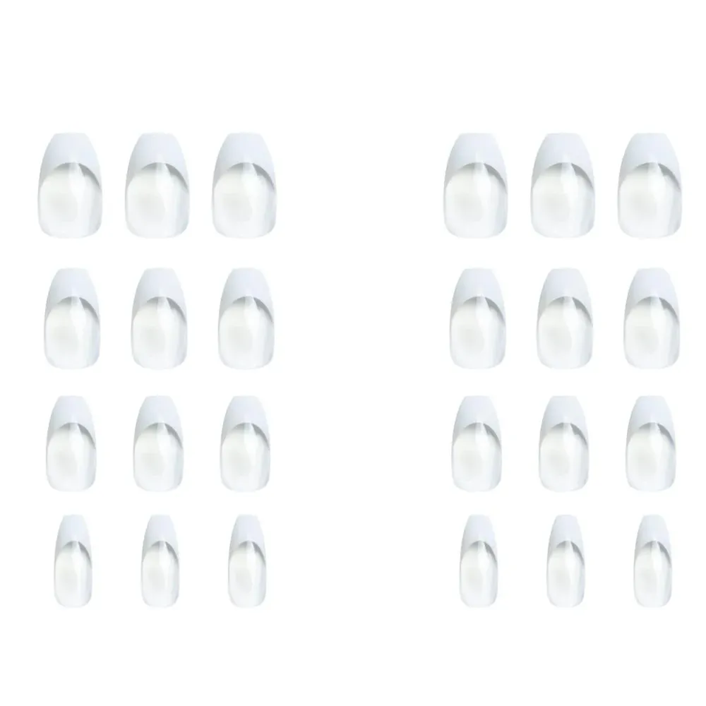 KATIA Press On Gel Nail Coffin Shape - 12 French thumbnail 2