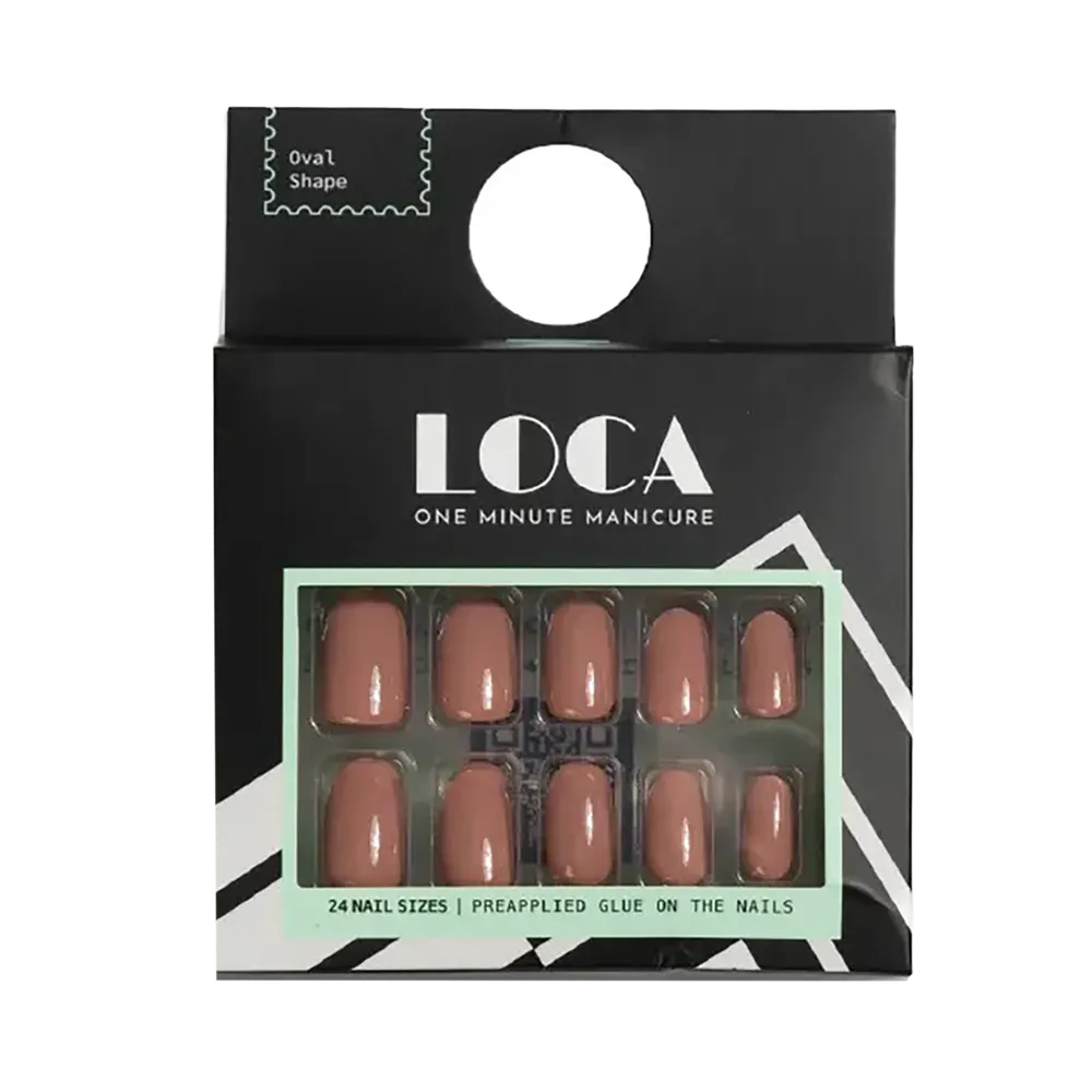LOCA Press On Nails Oval Shape - Nude Oval 28 thumbnail 3