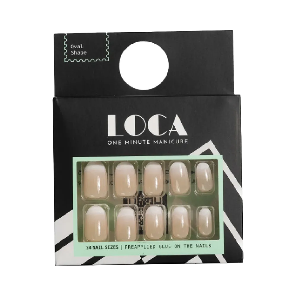 LOCA Press On Nails Oval Shape - French Ombreh 29 thumbnail 3
