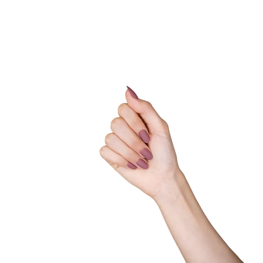 LOCA Press On Nails Oval Shape - 09 Matte Mauve thumbnail 3