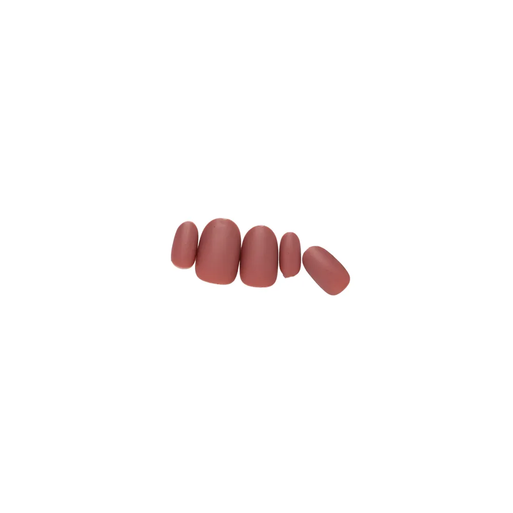 LOCA Press On Nails Oval Shape - 09 Matte Mauve thumbnail 4
