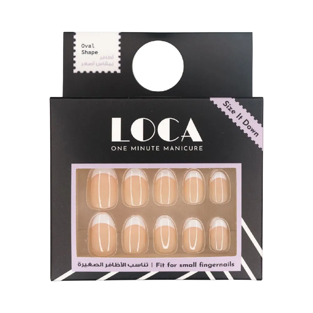 LOCA Small Nails Oval Shape - N7 French Natural thumbnail 3