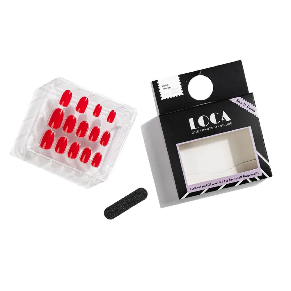 LOCA Small Nails Oval Shape - N4 Red thumbnail 1