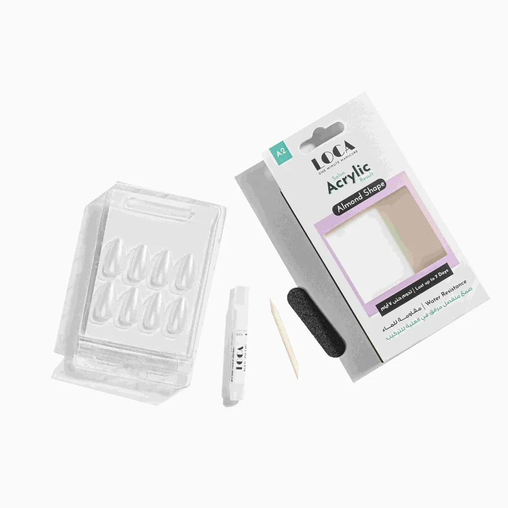 LOCA Acrylic Nails Almond Shape - A2 White Pearl thumbnail 2