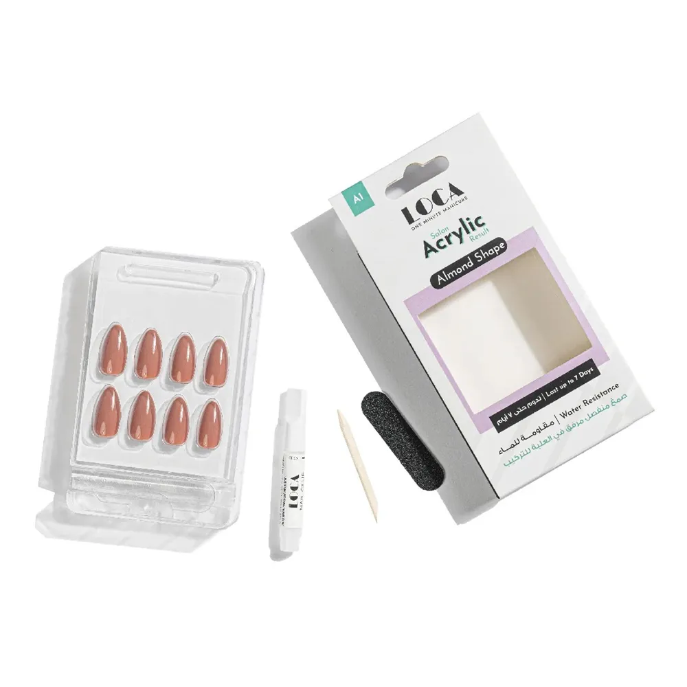 LOCA Acrylic Nails Almond Shape - A1 Nude thumbnail 1