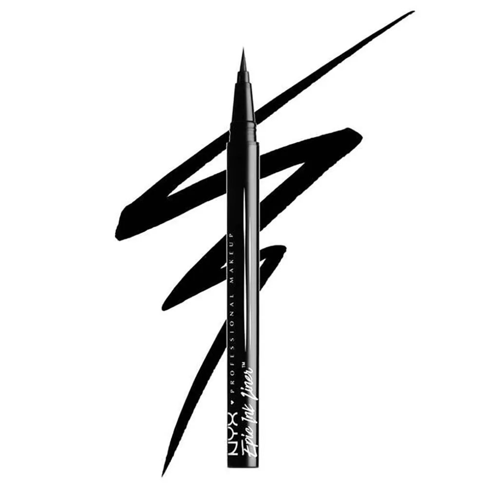 NYX Professional Makeup Epic Ink Waterproof Liquid Eyeliner - 01 Black (1 ml) thumbnail 2