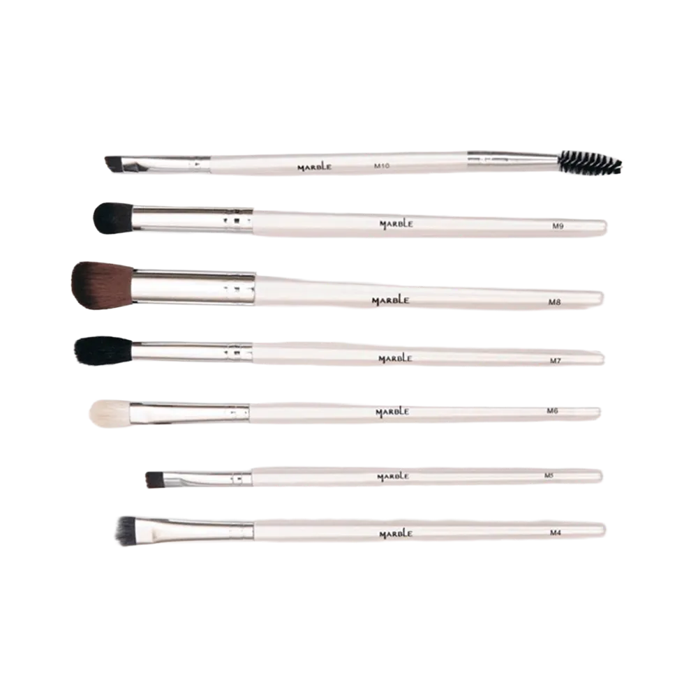 Marble Eye and Brow Brush Set - 7 pcs thumbnail 3