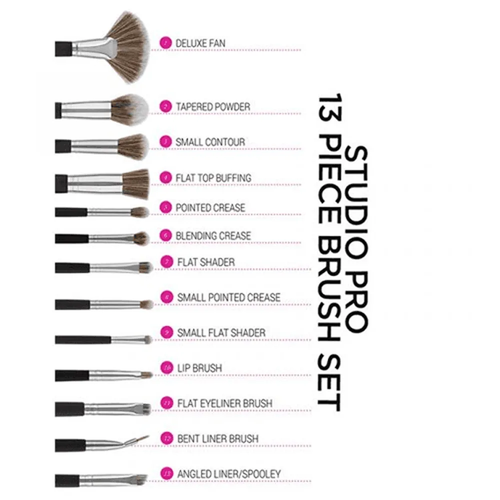 BH Cosmetics Studio Pro Brush Set - 13 pcs thumbnail 3