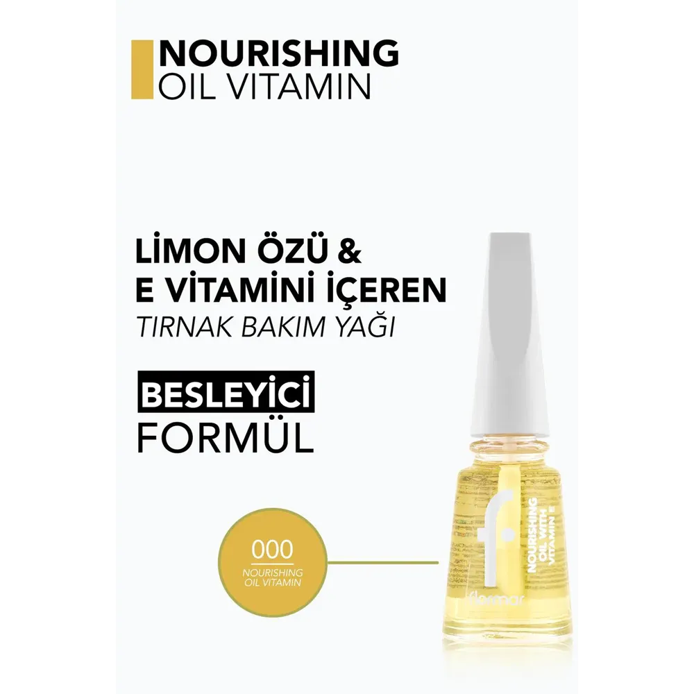 Flormar Nourishing Oil with Vitamin E - 11 ml thumbnail 3