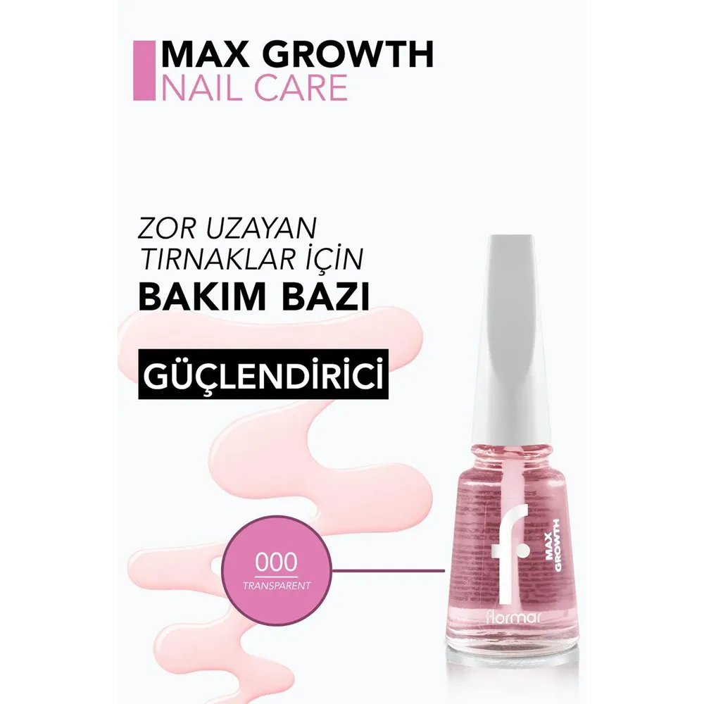 Flormar Max Growth Nail Polish Primer - 11 ml thumbnail 4