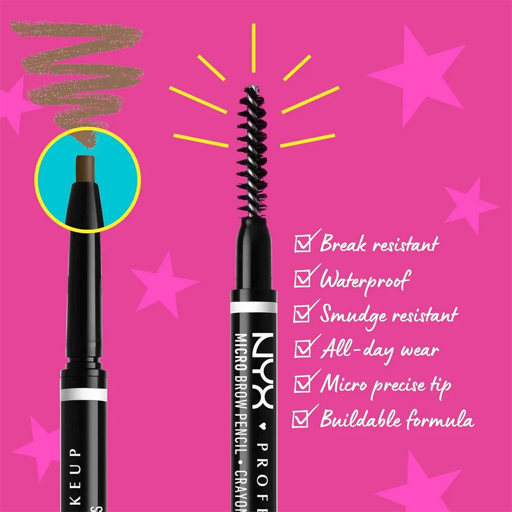NYX Professional Makeup Micro Brow Pencil - 05 Ash Brown (0.4 g) thumbnail 3