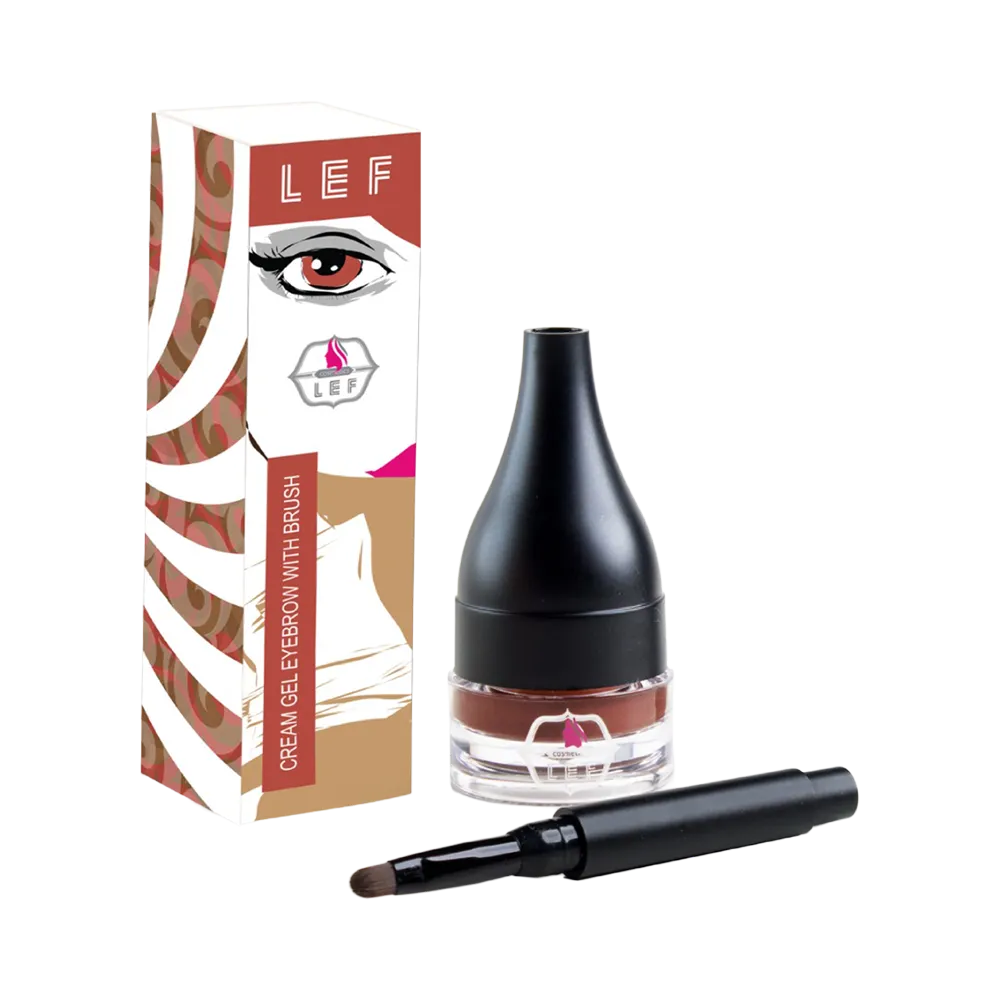 LEF Cosmetics Eyebrow Gel Cream With Brush - 03 Ebony (5 g) thumbnail 2