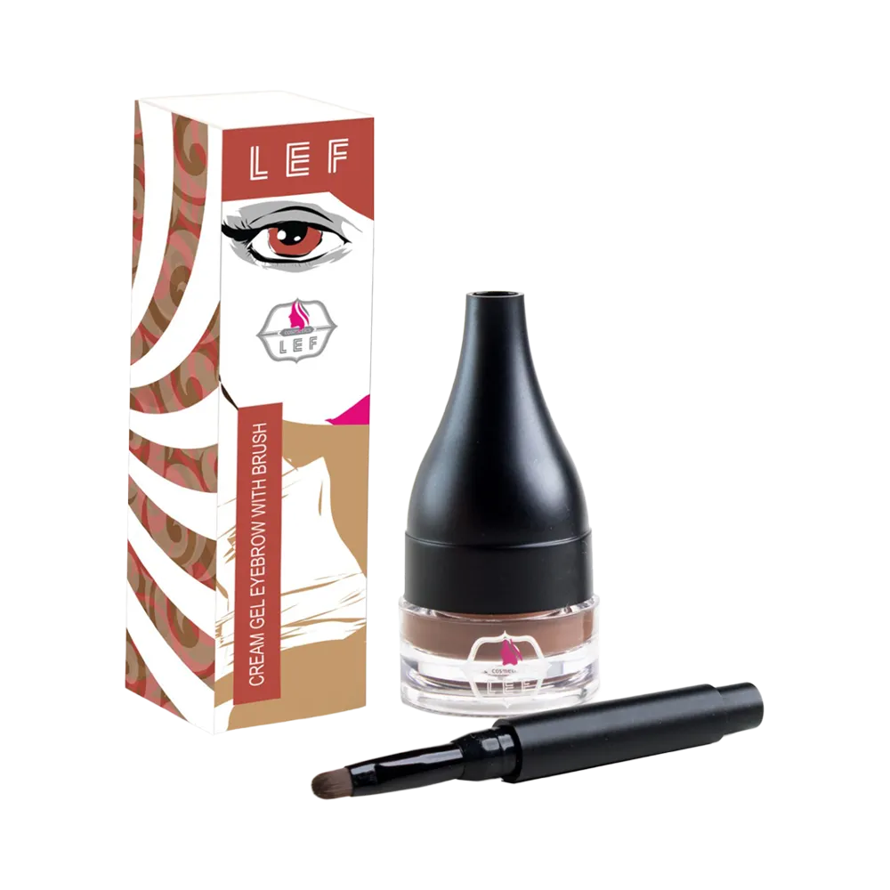 LEF Cosmetics Eyebrow Gel Cream With Brush - 02 Chocolate (5 g) thumbnail 2