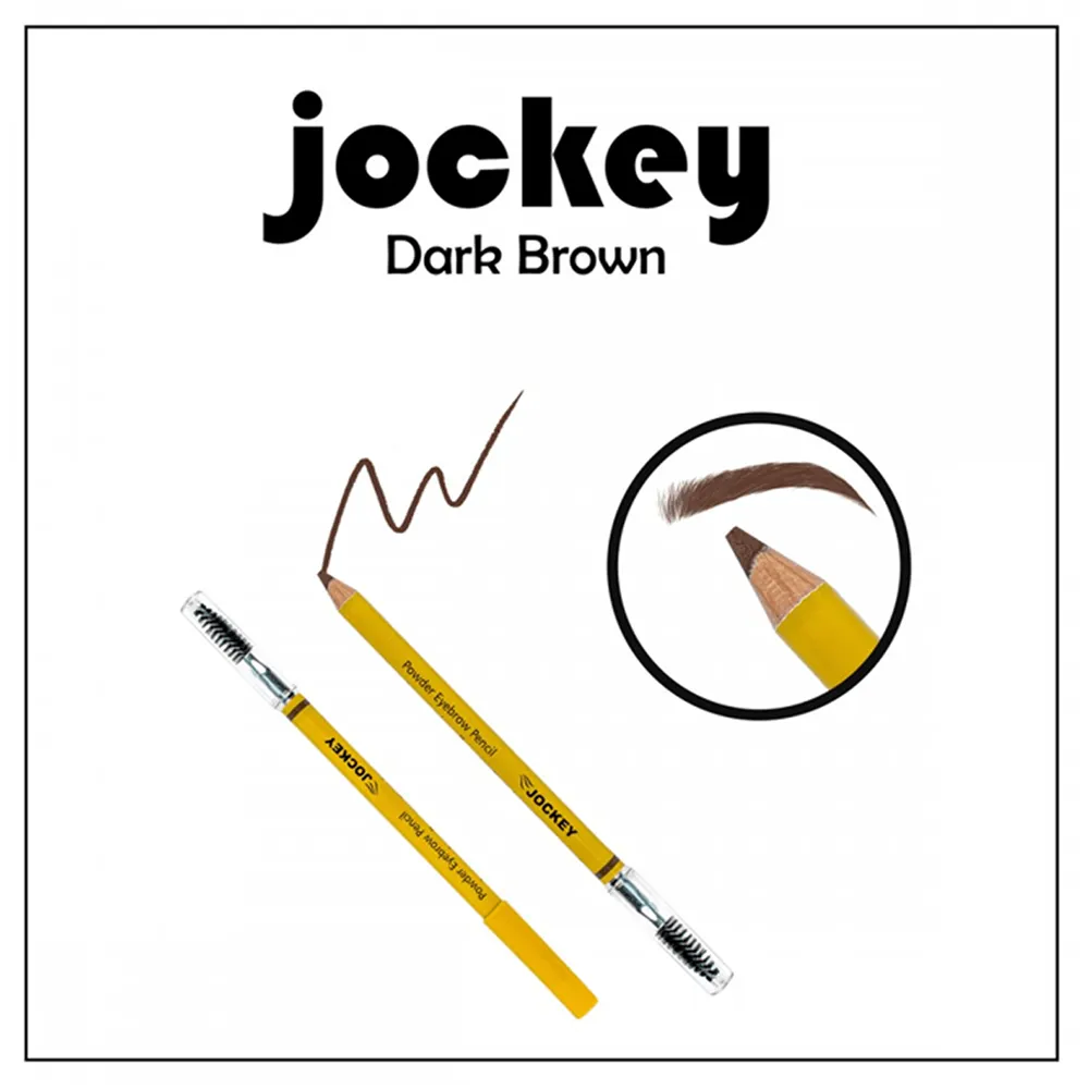 Jockey Powder Eyebrow Pencil - Dark Brown thumbnail 3