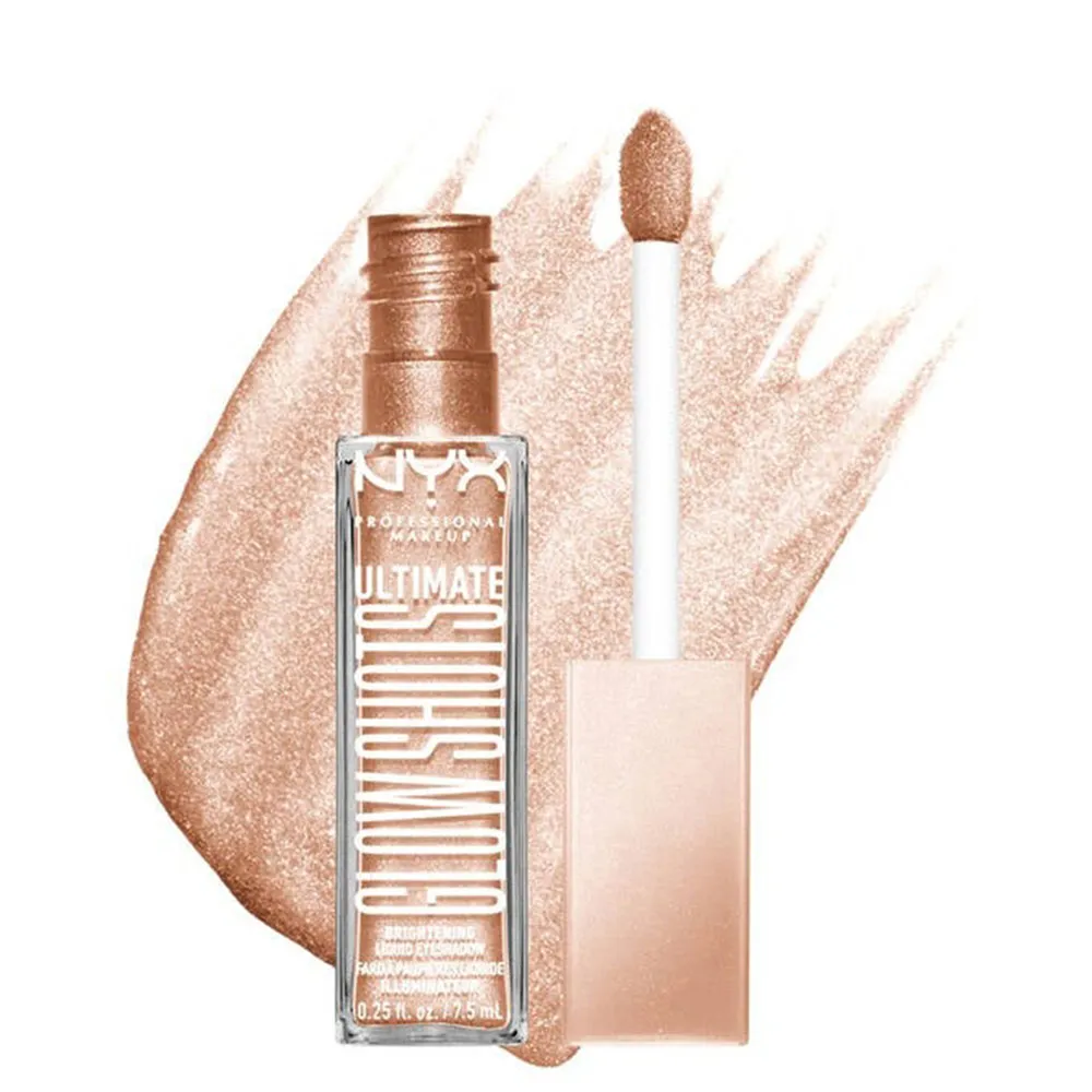 NYX Professional Makeup Ultimate Glow Shots Liquid Eyeshadow - 05 Highkey Lychee (7.5 ml) thumbnail 1