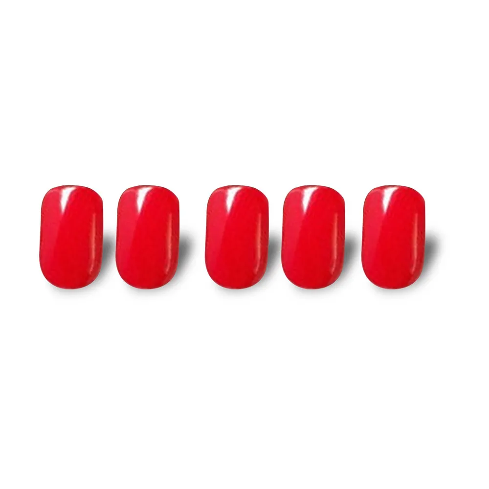 KATIA Press On Gel Nail Oval - Shiny Red 22 (12 pcs) thumbnail 2