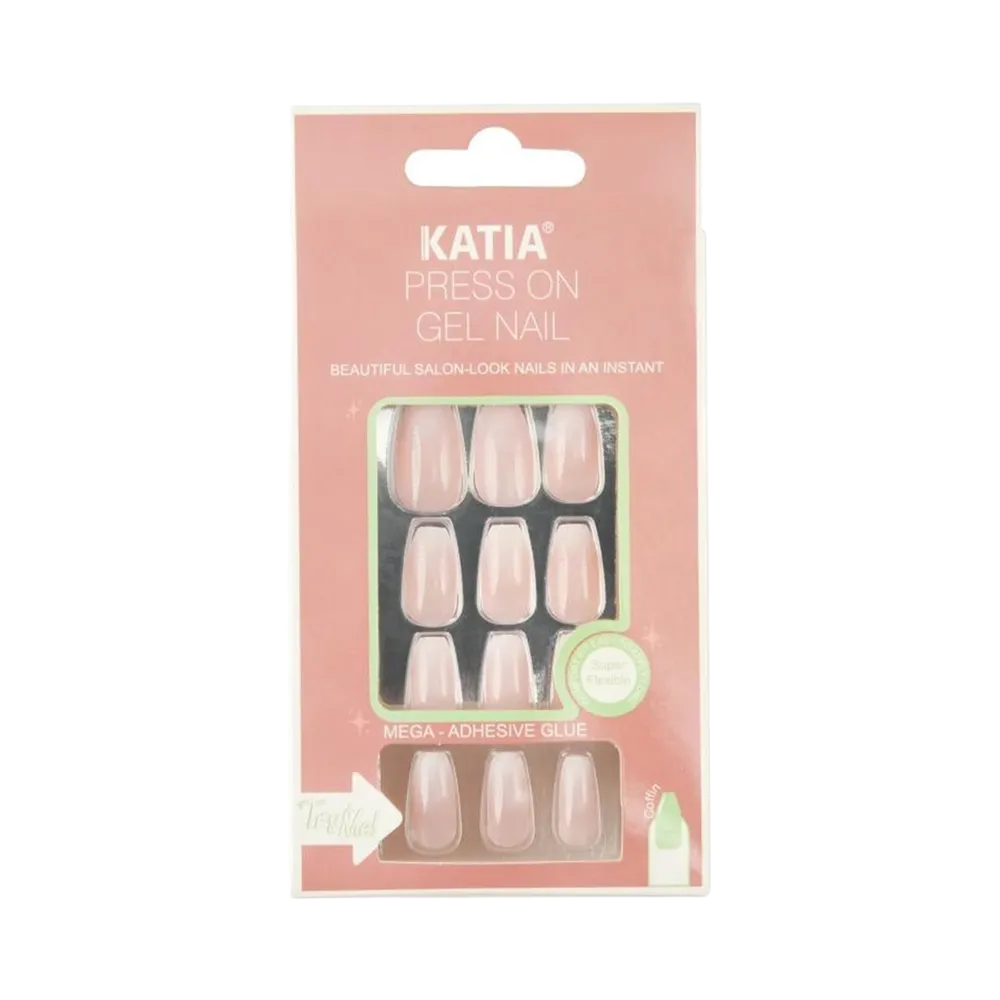 KATIA Press On Gel Nail Coffin - Omber CK103 (12 pcs) thumbnail 1