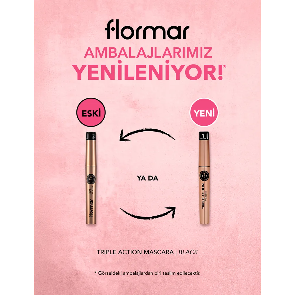Flormar Triple Action Mascara - 8 ml thumbnail 5