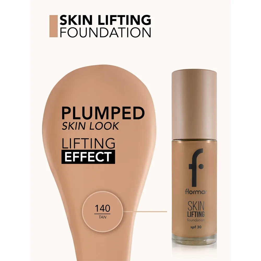 Flormar Skin Lifting Foundation SPF 30 - 140 Tan (30 ml) thumbnail 4