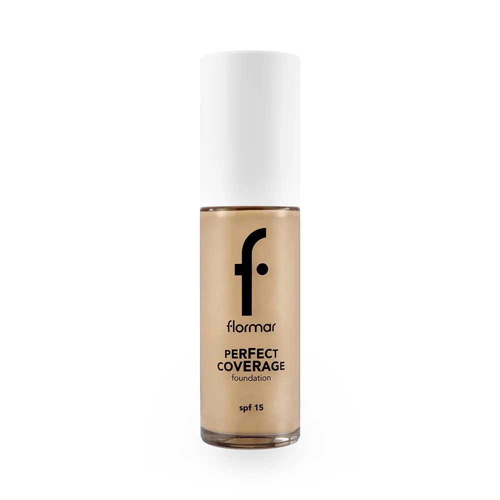 Flormar Perfect Coverage Foundation SPF 15 - 121 Golden Neutral (30 ml) thumbnail 1