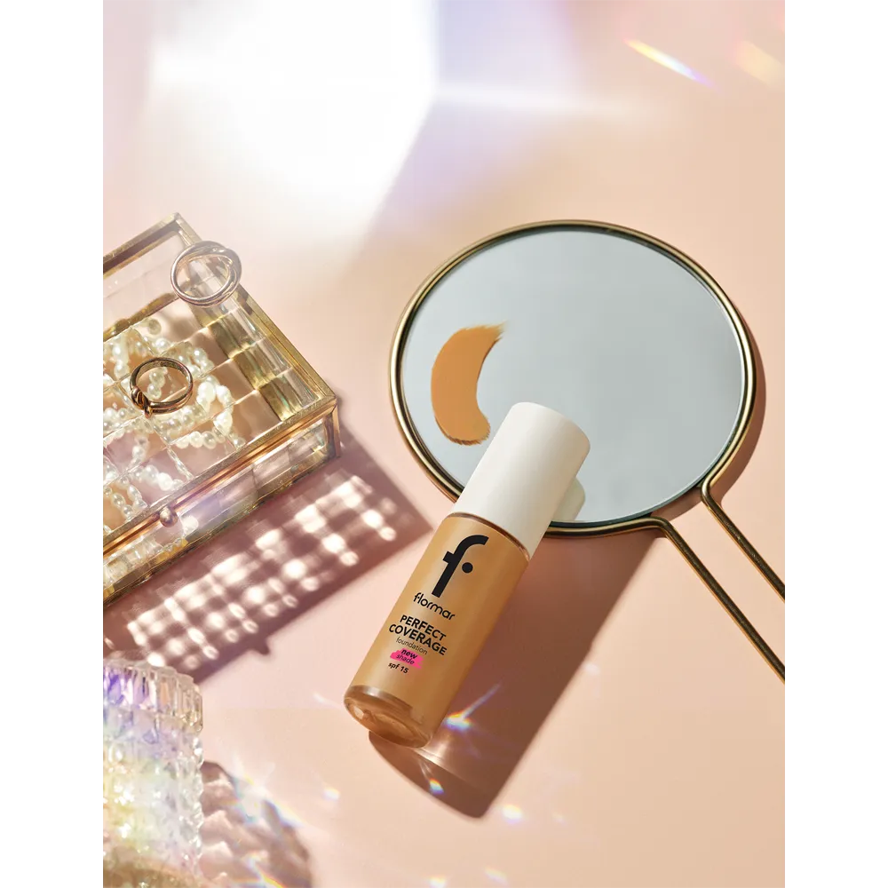 Flormar Perfect Coverage Foundation SPF 15 - 113 Medium Beige (30 ml) thumbnail 2