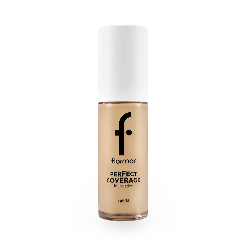 Flormar Perfect Coverage Foundation SPF 15 - 103 Creamy Beige (30 ml) thumbnail 1