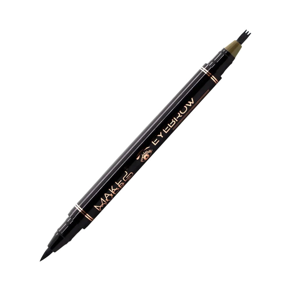 Make Over 22 Double-ended Eyebrow and Eye Pencil - EY003 Black/Soft Brown thumbnail 3