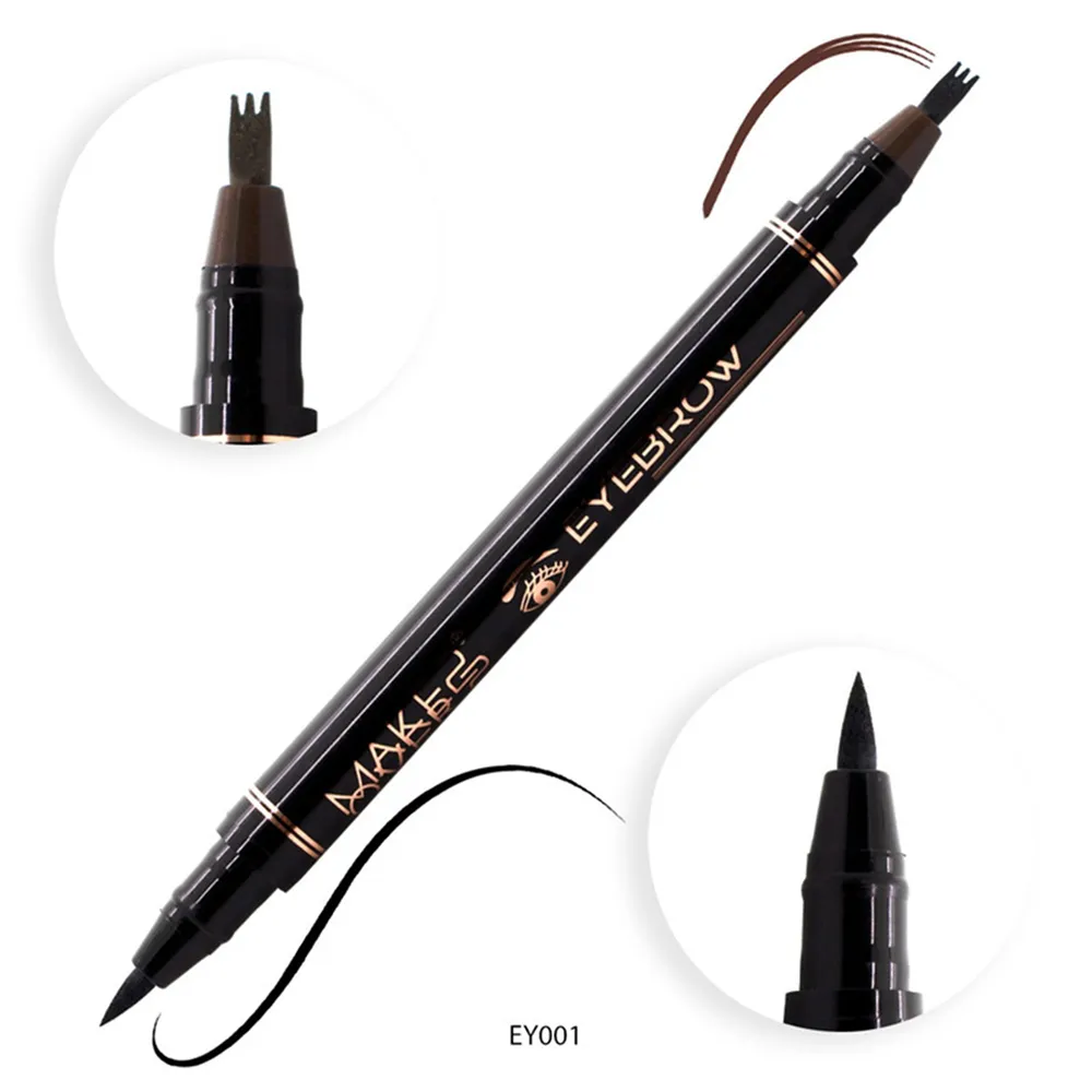 Make Over 22 Double-ended Eyebrow and Eye Pencil - EY001 Black/Chocolate
 thumbnail 2