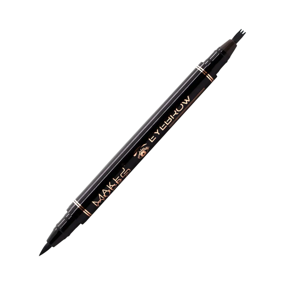 Make Over 22 Double-ended Eyebrow and Eye Pencil - EY004 Black/Medium Brown thumbnail 3