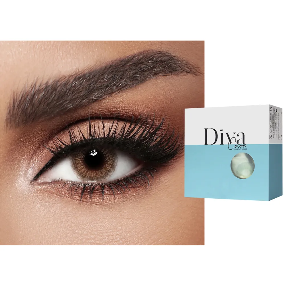 Diva Monthly Color Contact Lenses - Nut (2 Lens) thumbnail 3