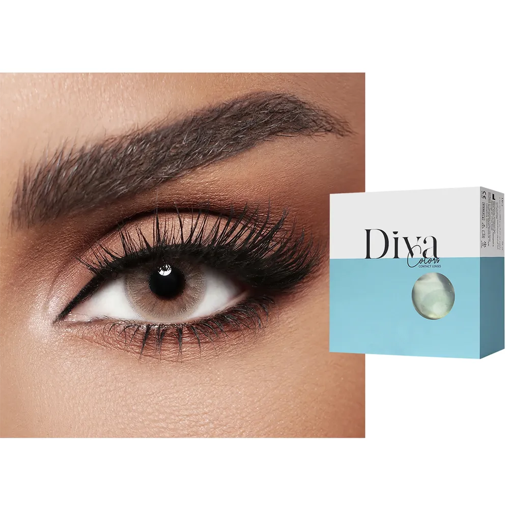 Diva Monthly Color Contact Lenses - Clay (2 Lens) thumbnail 3