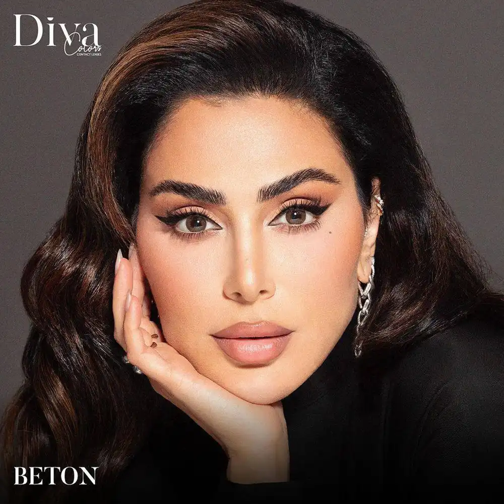Diva Monthly Contact Lenses - Beton (2 Lens) thumbnail 3