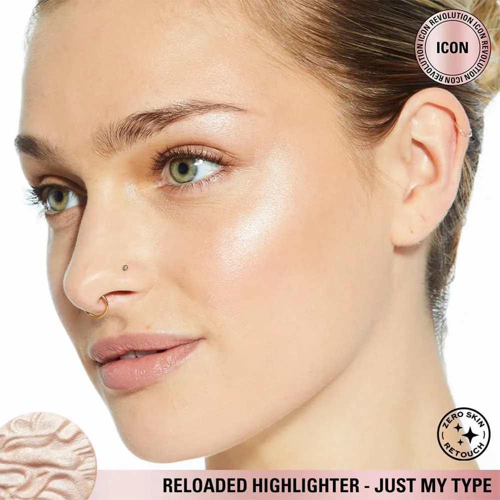 Makeup Revolution Reloaded Highlighter - Just My Type thumbnail 4