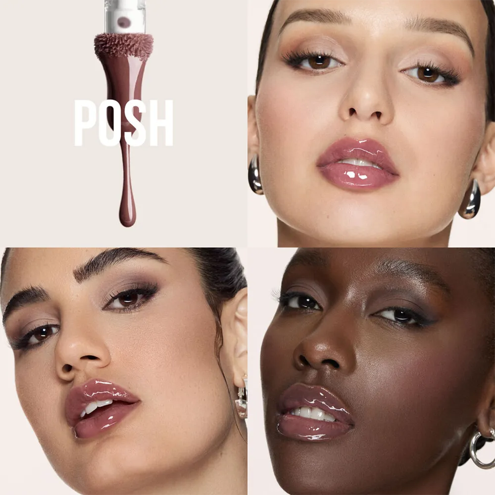 Huda Beauty Faux Filler Extra Shine Lip Gloss - Posh thumbnail 3